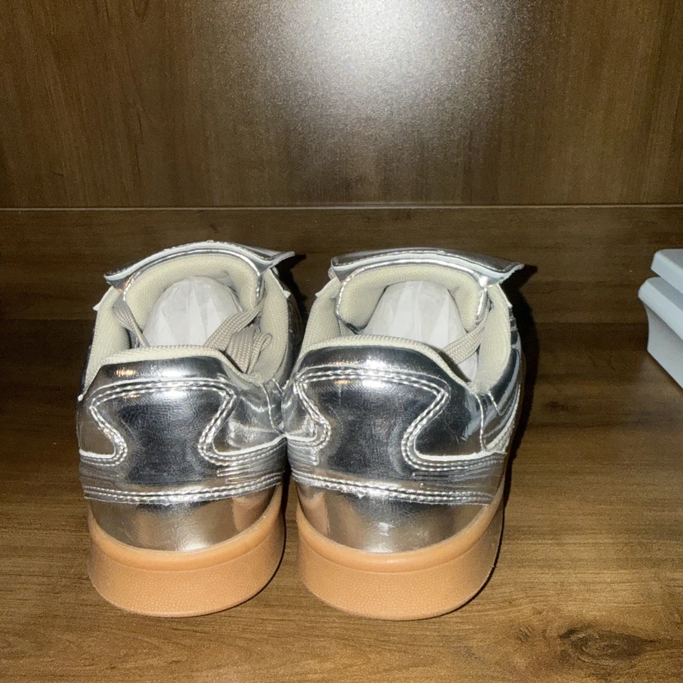 Zapatillas Mujer Moda Steve Madden Madrid Plateadas Talla 7 Foto 3 de 4