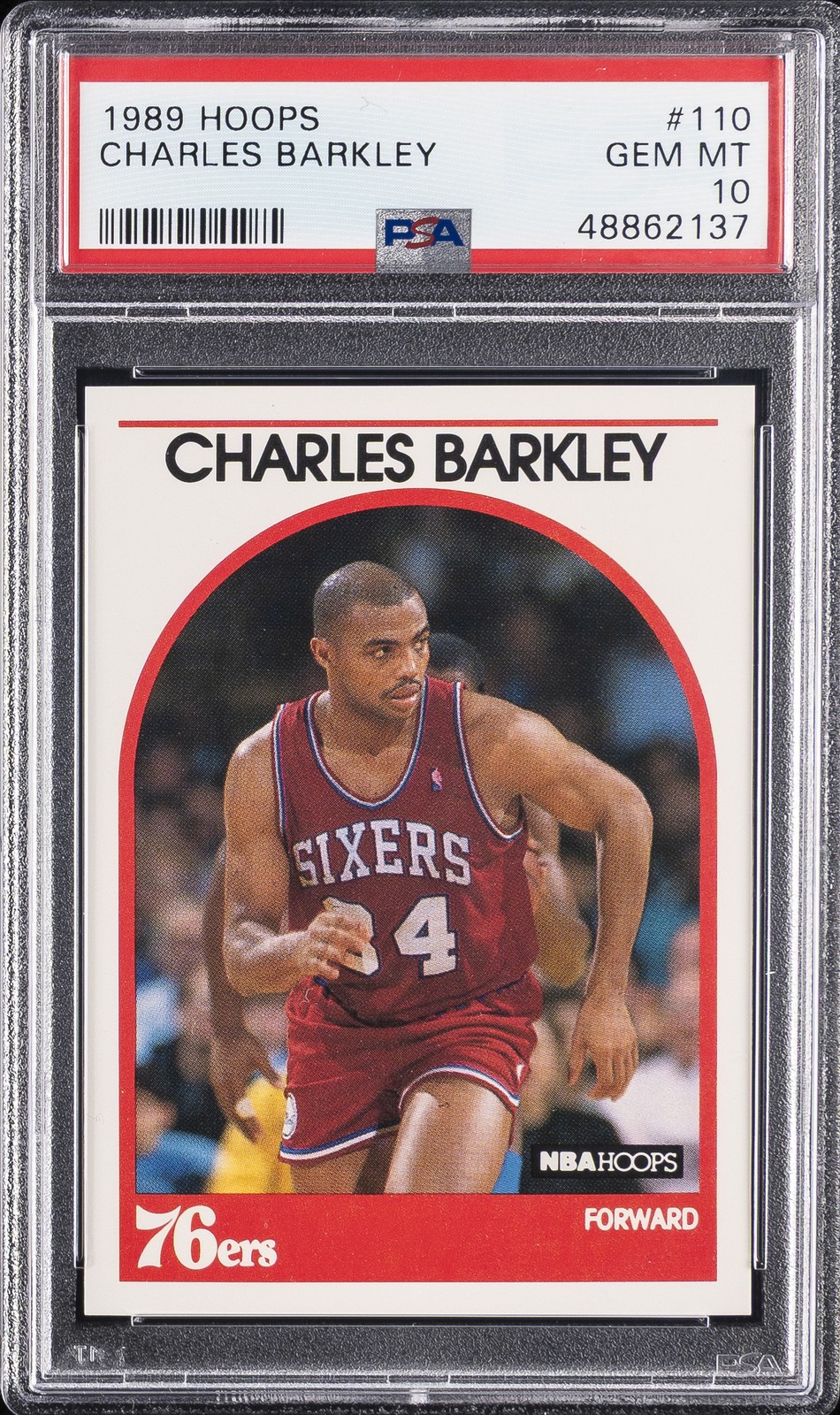1989 HOOPS #110 CHARLES BARKLEY PSA 10