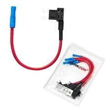 [UL Wire]  5Pcs 14awg Add-a-Circuit Fuse Tap Adapter ATM/Mini Fuse A) 14AWG