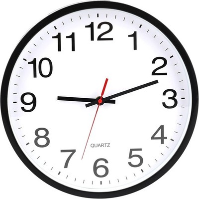 10 Inch Silent and Non Tick Battery Powered Quartz round Wall Clock, Blue Modern