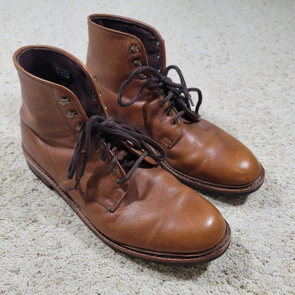Higgins Mill Weatherproof Boot Allen Edmonds Mens Brown Tan Chestnut Size 12 D - Image 3 of 4
