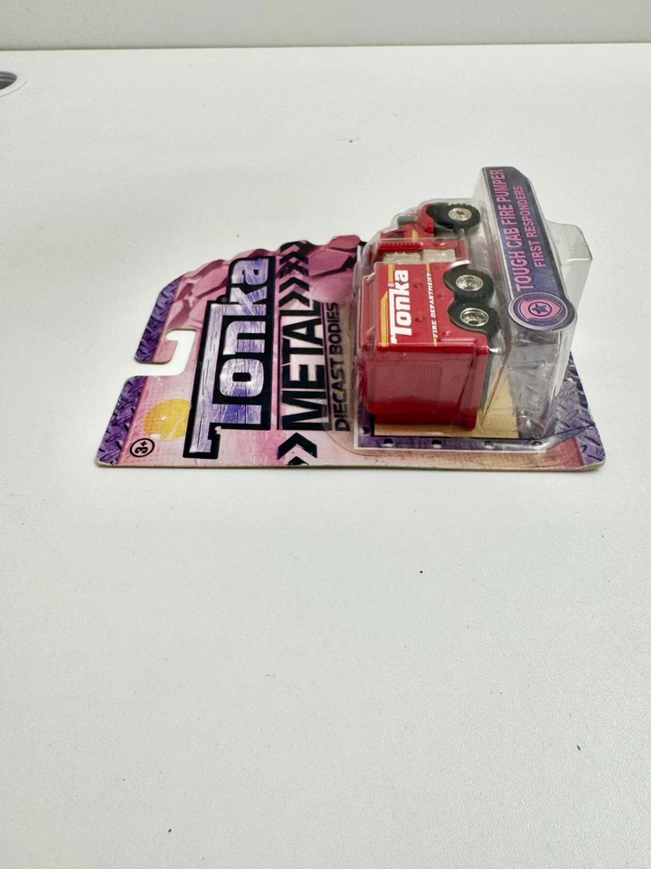 Tonka Metal Diecast Bodies Tough Cab Fire Pumper First Responders Aged Card - Image 4 of 4