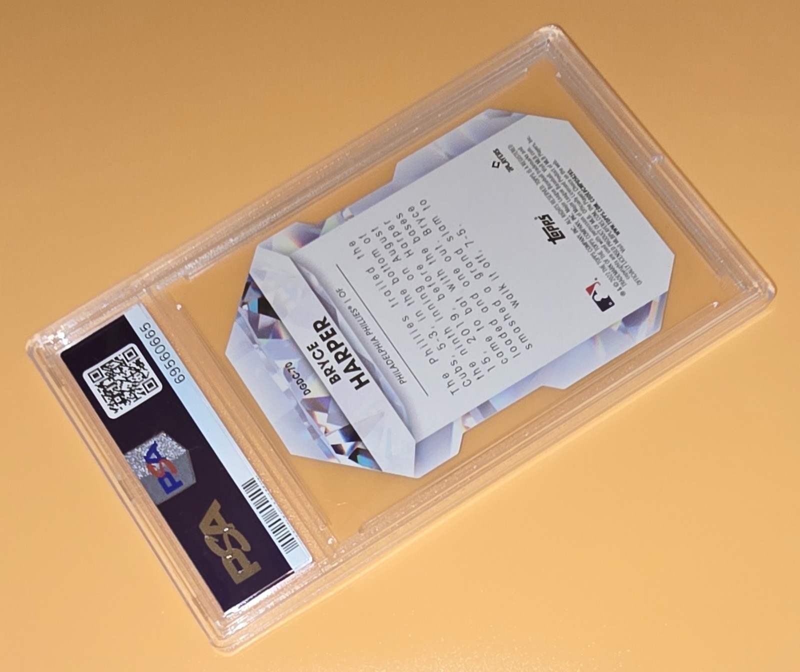 Bryce Harper PSA 10 Low Pop Die-Cut Insert 2022 Topps Baseball Diamond Greats view 13