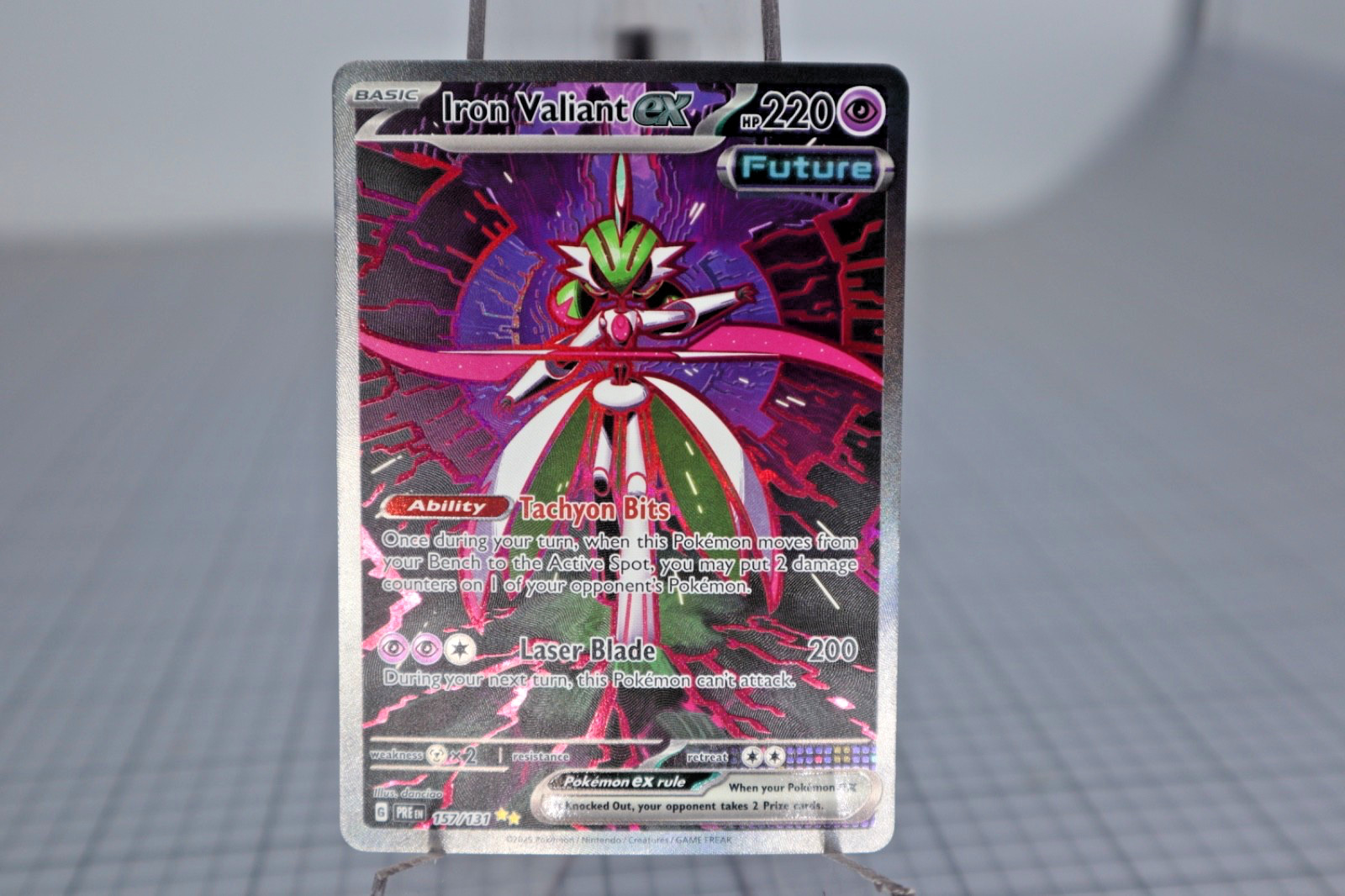 Pokémon Iron Valiant ex Special Illustration Rare Holo 157/131 Prismatic