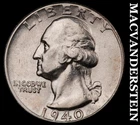 1940-S Silver Washington Quarter - Scarce  Better Date  No Reserve  #i6405