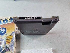 Adventures of Lolo 2 (Nintendo NES, 1990) w/ Box Cart