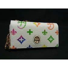 CASTELBAJAC Germain Leather 4-row Key case coin case Key holder White