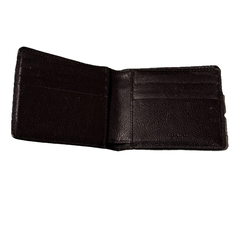 Cartera de cuero Coach ID - negra, usada  Foto 4 de 4