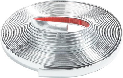 Zlirfy 25Ft Automotive Chrome Trim Strip Silver for Motor Truck RV