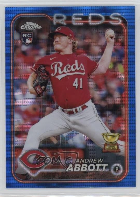 2024 Topps Chrome Blue Sonar Refractor /125 Andrew Abbott #154 6m7