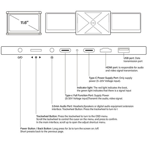 Dual Triple Monitor 1080P IPS FHD Monitor Screen Extender für Laptops 13-17,3"@ - Picture 22 of 24