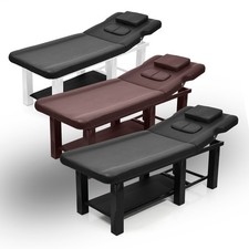 Massage Bed Massage Table W/Bolster Tilt Backrest Spa Table Beauty Salon Bed