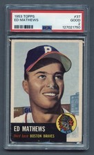 Eddie Mathews Cards and Autographed Memorabilia Guide 6