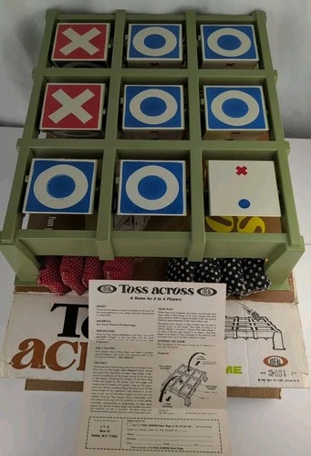 1968 Vintage Toss Across Game Ideal GREEN Indoor/Outdoor Yard Party Game EUC