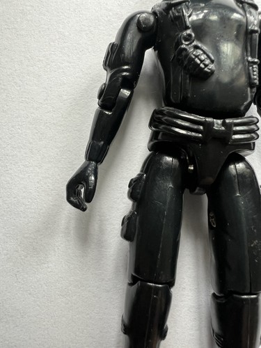 1982 G.I. Joe Snake Eyes V1 Straight Arm Figure with Satchel - GI Joe Hasbro - Foto 3 di 9