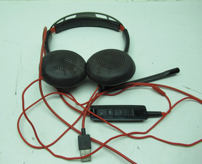 Poly Blackwire C5220T Wired Dual-Ear Stereo Headset With Boom Mic