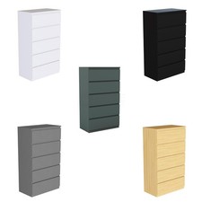 Vida Designs Denver 5 Drawer Chest of Drawers Storage Cabinet Bedroom Furniture