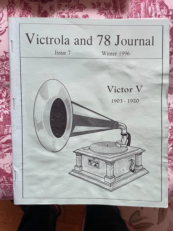 VICTROLA & 78 JOURNAL - Issues 7 (1996), 11 (1997) & 12 (1997-98)
