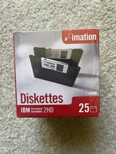 Imation 3.5  Floppy Diskettes IBM Formatted 2HD 1.44MB Pack Of 25 - New, Sealed