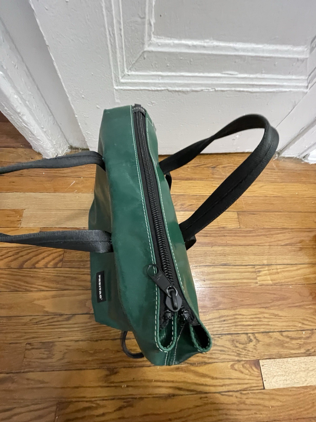 FREITAG F201 PETE tote Bag GREEN Backpack - Excellent Condition! image 5