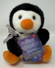 Russ Shining Stars Penguin Plush Stuffed Animal Toy Sealed Code Registry READ