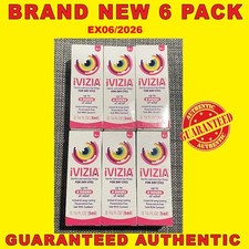 iVIZIA Sterile Lubricant Eye Drops for Dry Eyes, 0.16 fl oz 5 ml EX09/26- 6PK