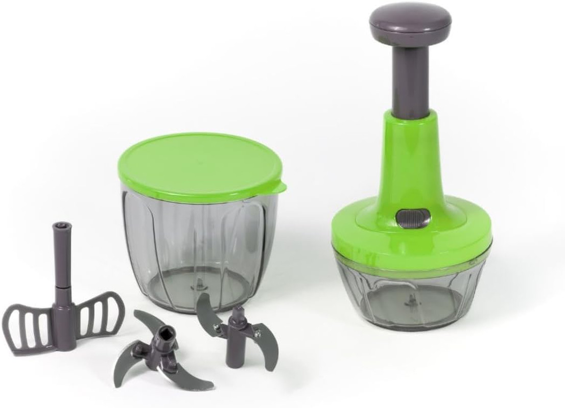 Tritatutto Manuale Pedro Chef 4 Lame Inox - Risparmia Tempo in Cucina - 3