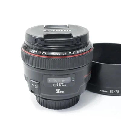 Canon Objectif Fixe Standard EF 50mm F1.2L USM À Autofocus - Monture EF - Photo 1/4