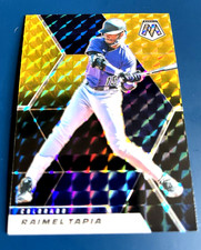 2021 Panini Mosaic Choice Black Gold Mosaic Prizm 1/8 Raimel Tapia #161 Beauty!
