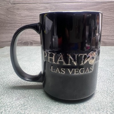 The Phantom Of The Opera LAS VEGAS, Black Silver Coffee Mug Cup, 3-D