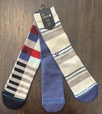 Stance Mens Large Mixed Rare 3 Pack Cotton Crew Casual Socks- Multicolor Stance Mens Large Mixed Rare 3 Pack Cotton Crew Casual Socks- Multicolor