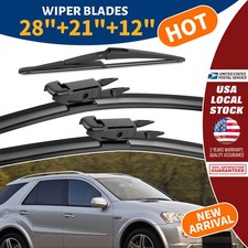 28 21 12 Windshield Wiper Blades Bracketless Pinch Tab Oem Quality 3pcs