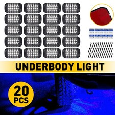 20x Blue Rock Led Lights Car Utv Underglow Multicolor Underbody Neon Light Kit 20x Blue Rock Led Lights Car Utv Underglow Multicolor Underbody Neon Light Kit