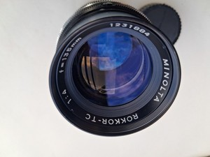 Minolta 135mm F/4 ROKKOR-TC Portrait Manual Focus Lens MD and MC Mount