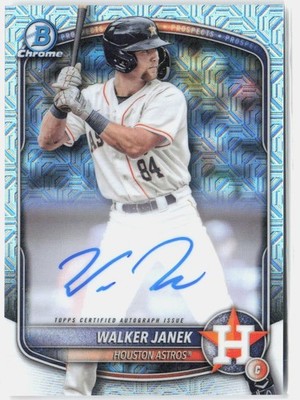 2025 Bowman Chrome WALKER JANEK Mega Box Mojo Refractor Auto RC #BMA-WJA