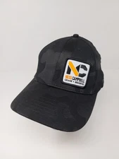 NC Ness Campbell Crane & Rigging Black Camo Snapback Hat Adjustable Cap