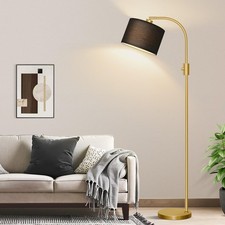  Upgraded  Dimmable Gold Floor Lamp 1200 Lumens LED Bulb Included Arc Floor