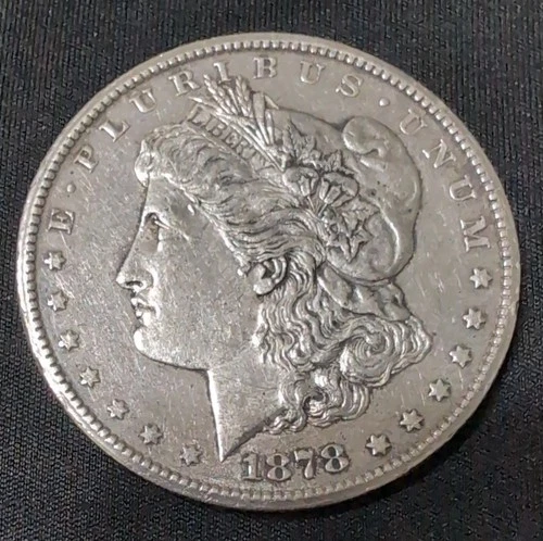 XF 1878 Morgan Silver Dollar Carson City $1 Coin 0.900 Silver Business Strike