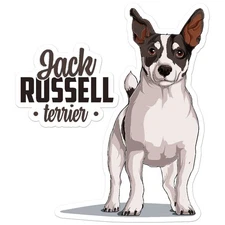 Jack Russell Terrier - Vinyl Decal Sticker - Car Window Laptop - ebn8120