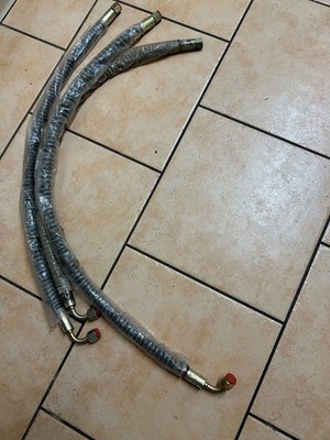 Hydraulik Flexschläuche x1 Traktor Lader Flachflansch Metallgeflecht versch. Len