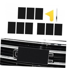 5.9   x3.8    Black Carbon Fiber Vinyl Wrap Emblem Wrap Kit  Pure Black