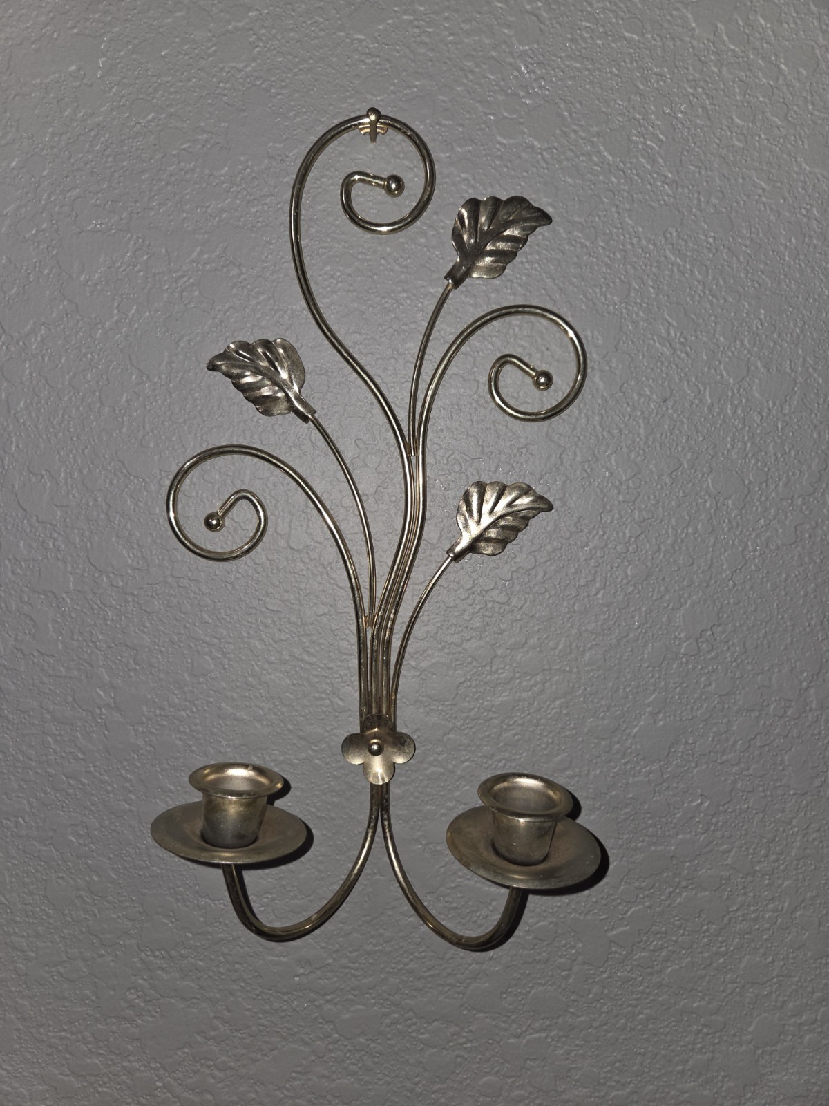 Scroll Leaf Homco Mcm Decor 15"x7&rdquo;