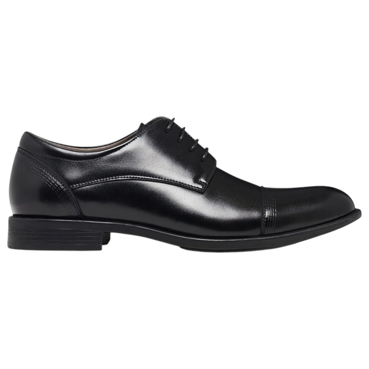 Mens Julius Marlow Expand Black Leather Lace Up Work Dress Shoes