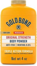 Gold Bond Medicated Body Powder 4oz Talc-Free Anti-Itch Cooling