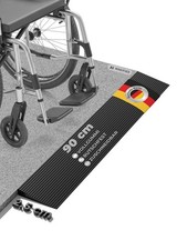 T&uuml;rschwellenrampe Rollstuhl Schwellenrampe Gummi Rampe Bordstein 25 mm Kingpower