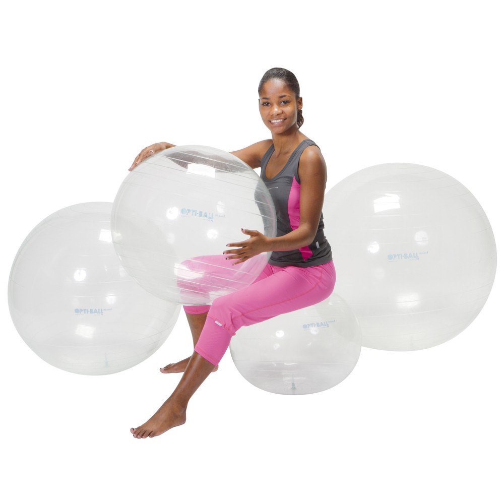 Gymnic® Opti-Ball Gymnastikball transparent
