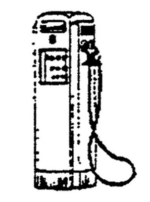Scale Structures SS Ltd HO Gas Pump 1950s Electric 2453