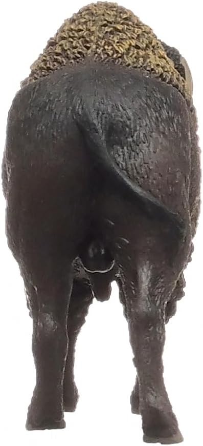 Wild Life - Large, 5" North American Bison Figurine. Realistic, Hand-Painted Har