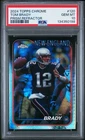 2024 Topps Chrome PRISM REFRACTOR #120 / Tom Brady / PSA 10 GEM MINT