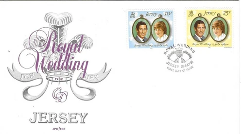 Jersey Comm/FDC - Royal Wedding -  1981 JES288)